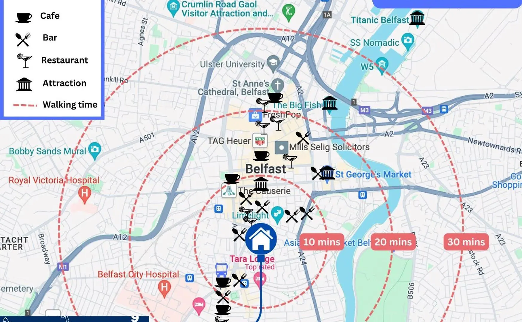 Staybynumbers - Belfast City Centre & Allocated Parking דירה